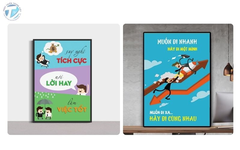 Tranh slogan là một loại tranh trang trí 
